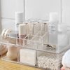 Double Acrylic Stackable Cosmetic Divided Organizer Makeup Holder