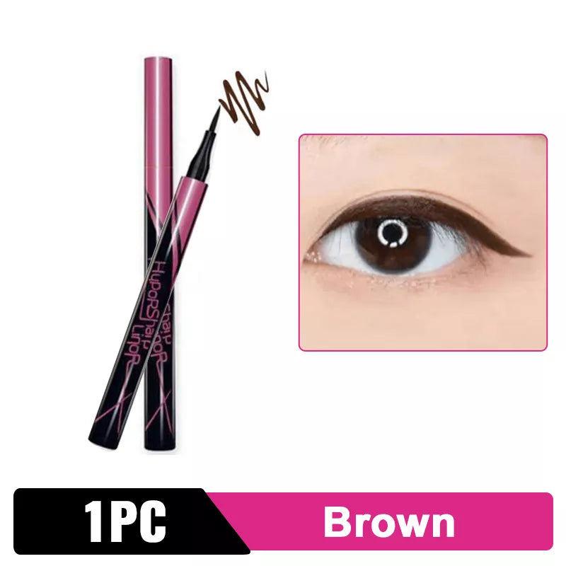 Black Liquid Eyeliner Waterproof Eyeliner Pencil 36H Long-Lasting Liquid Eye Liner Pen Quick-Dry No Blooming Cosmetics Tool