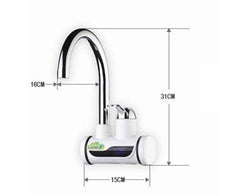 Tank-less Electric Hot Water Heater Faucet Kitchen Instant Heating Tap Water With Led