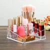 Transparent Triangle Lipstick Case, 8 Grid Acrylic Storage Box, Cosmetic Display Stand