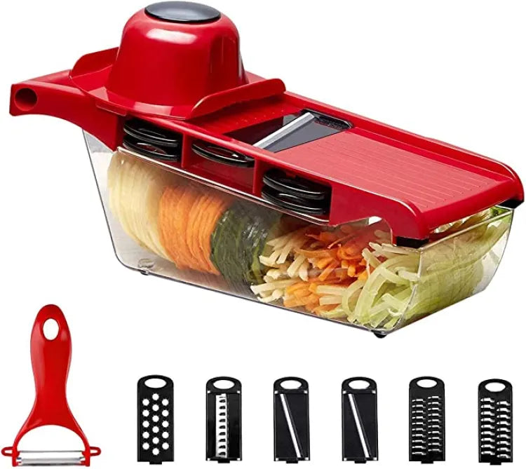  Slicer Vegetable Cutter With Stainless Steel Blade Manual Potato Peeler Carrot Cheese Grater Dicer Kitchen Tool