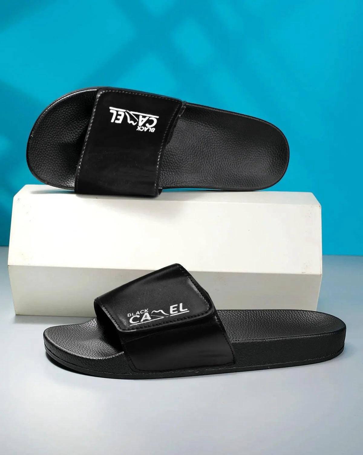 Black Camel Magic Style Slides Flip Flop