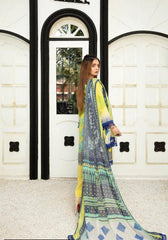 3 Pcs Safwa Women Unstiched Lawn Embroidered Suit SM-045