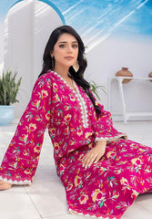 2  pcs women unstoitched khaddar printed suit TKC-04