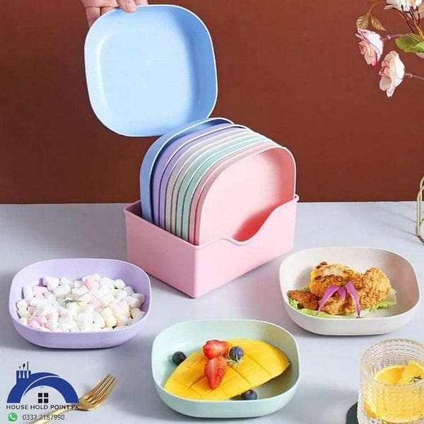 10Pcs Creative Snack Plates with holder Success