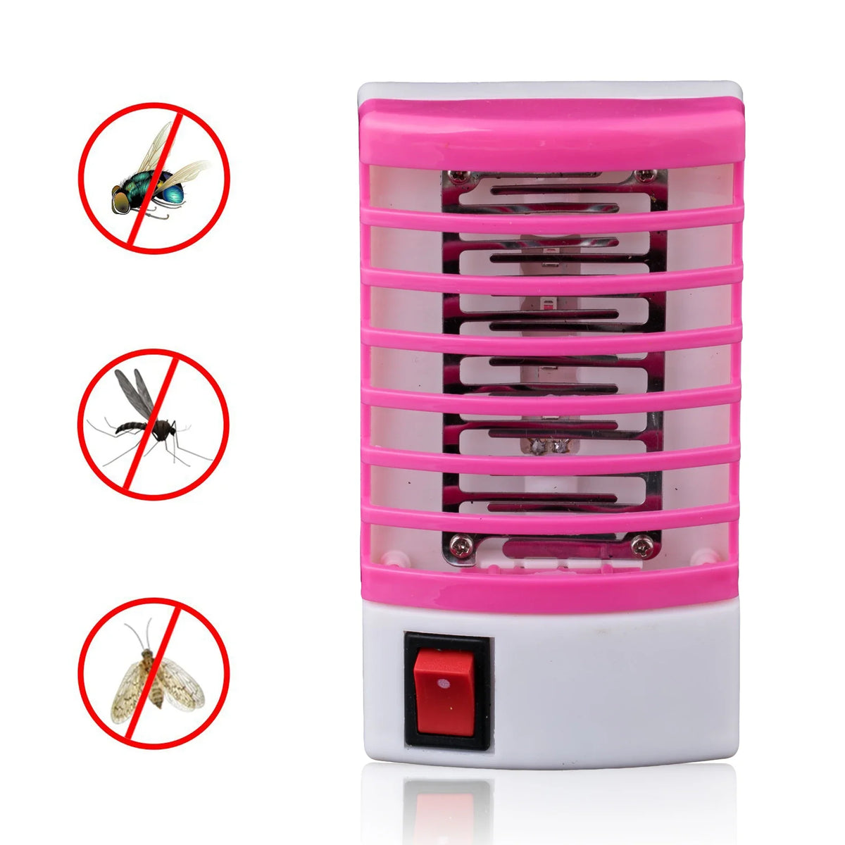  Socket Electric 220V Mini Mosquito Lamp LED Insect Mosquito Repeller killing Fly Bug Insect Night Housefly